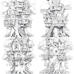 Treehouse Coloring Book - CraftNest - Digital Crafting and Art