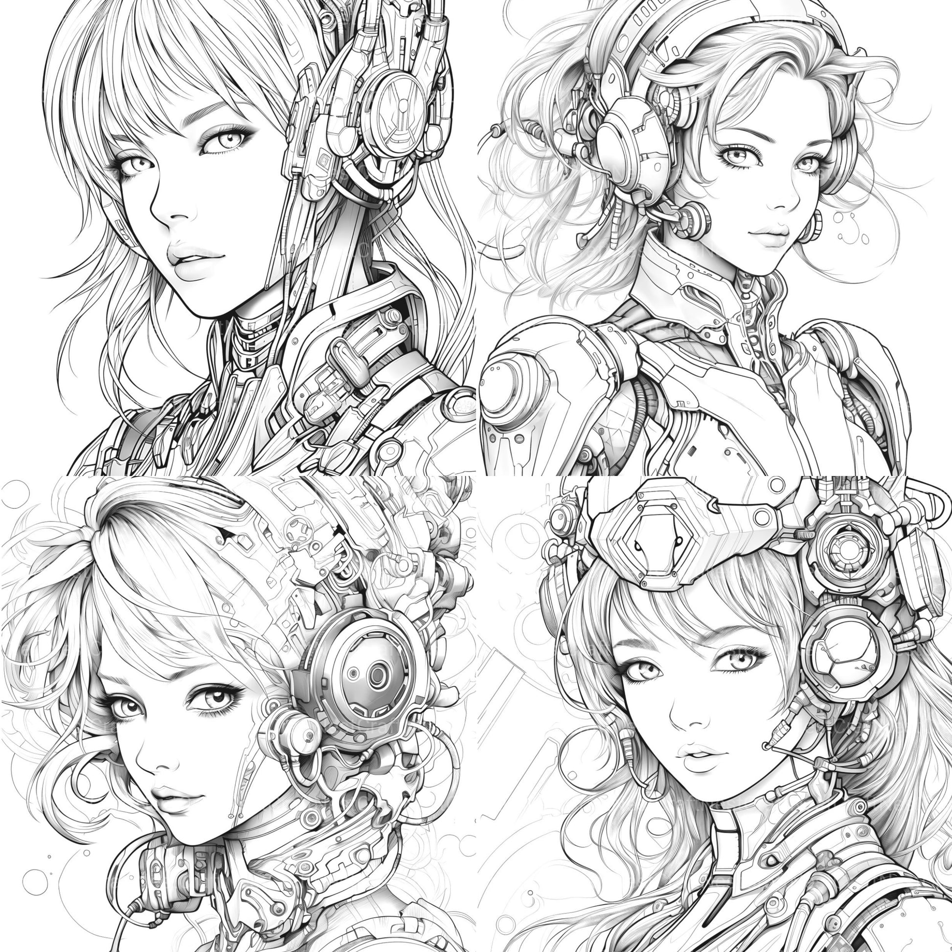 Druid Girl Coloring Book - CraftNest - Digital Crafting and Art