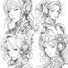 Druid Girl Coloring Book - CraftNest - Digital Crafting and Art