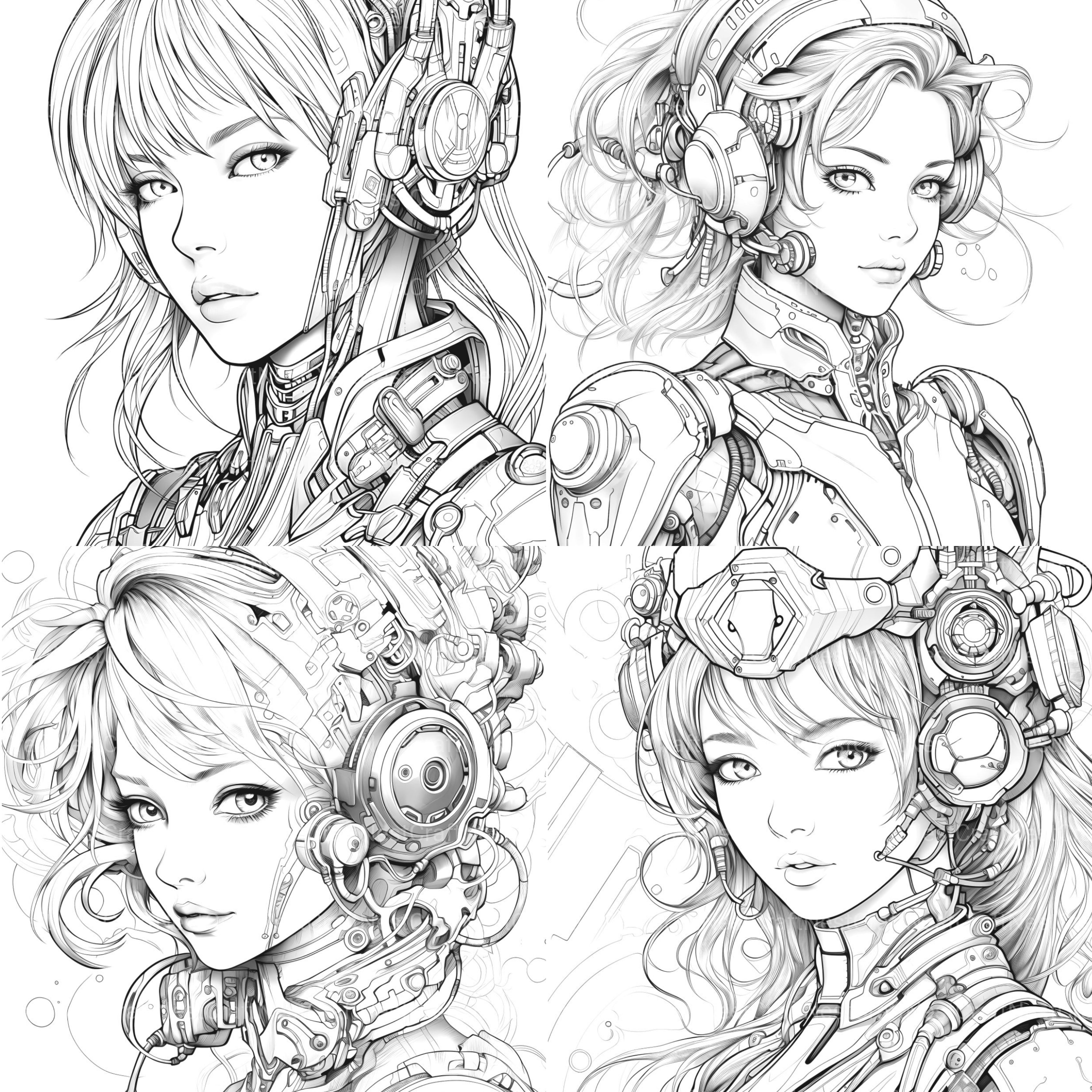 Druid Girl Coloring Book - CraftNest - Digital Crafting and Art