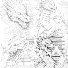Dragon Coloring Book - CraftNest - Digital Crafting and Art