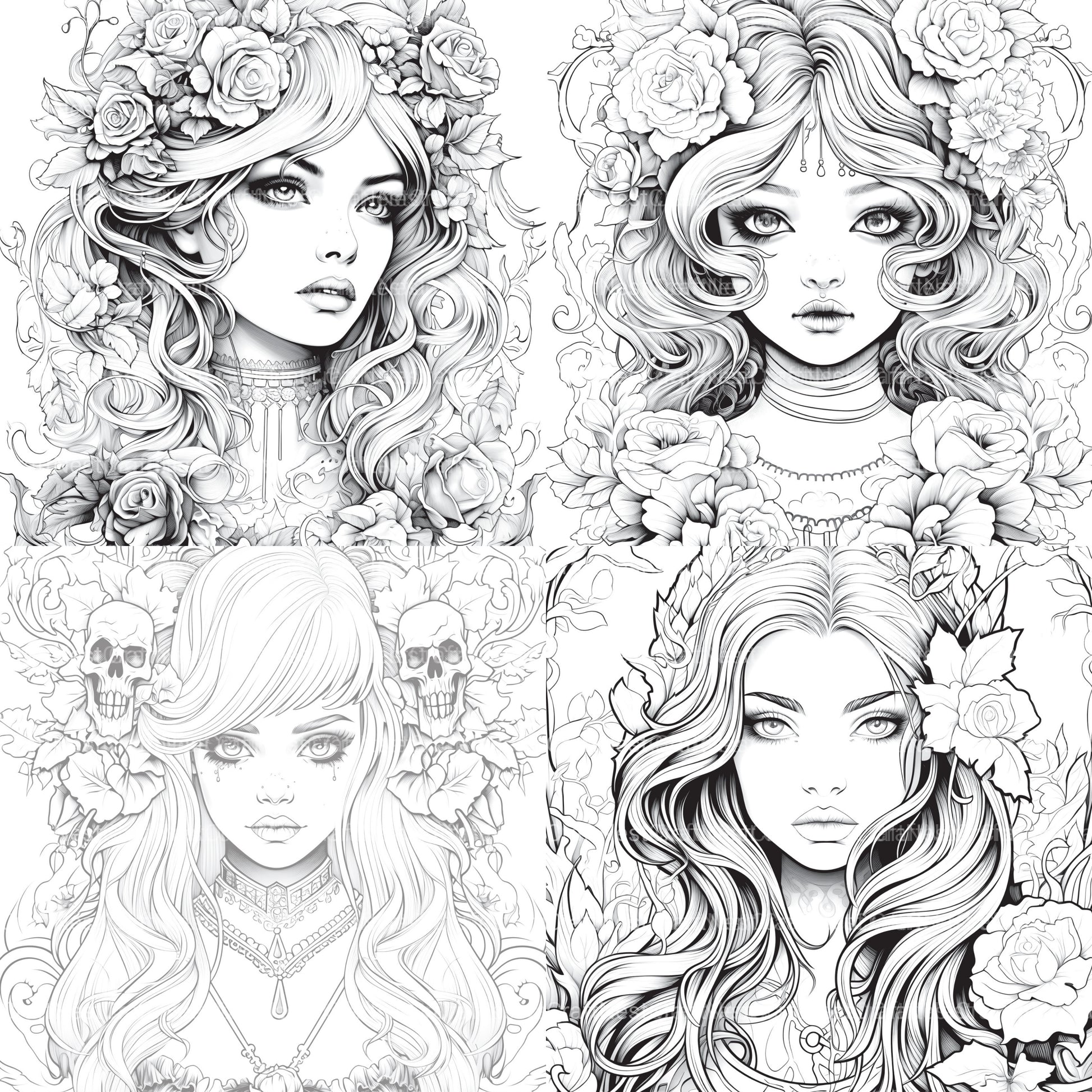 Little Princess Coloring Book - CraftNest - Digital Crafting and Art