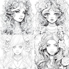 Little Princess Coloring Book - CraftNest - Digital Crafting and Art