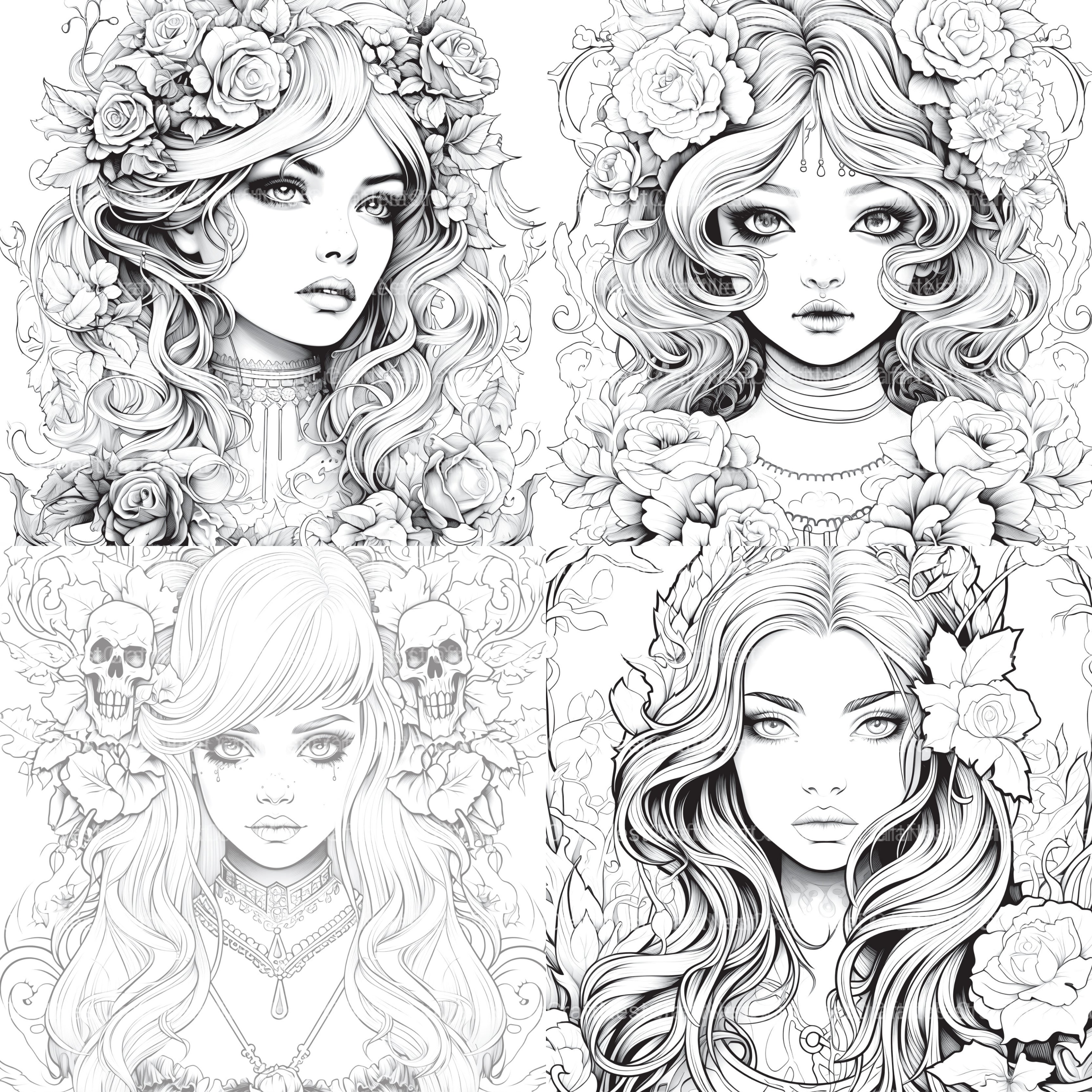 Little Princess Coloring Book - CraftNest - Digital Crafting and Art