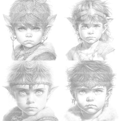 Babarian Girl Coloring Book - CraftNest - Digital Crafting and Art