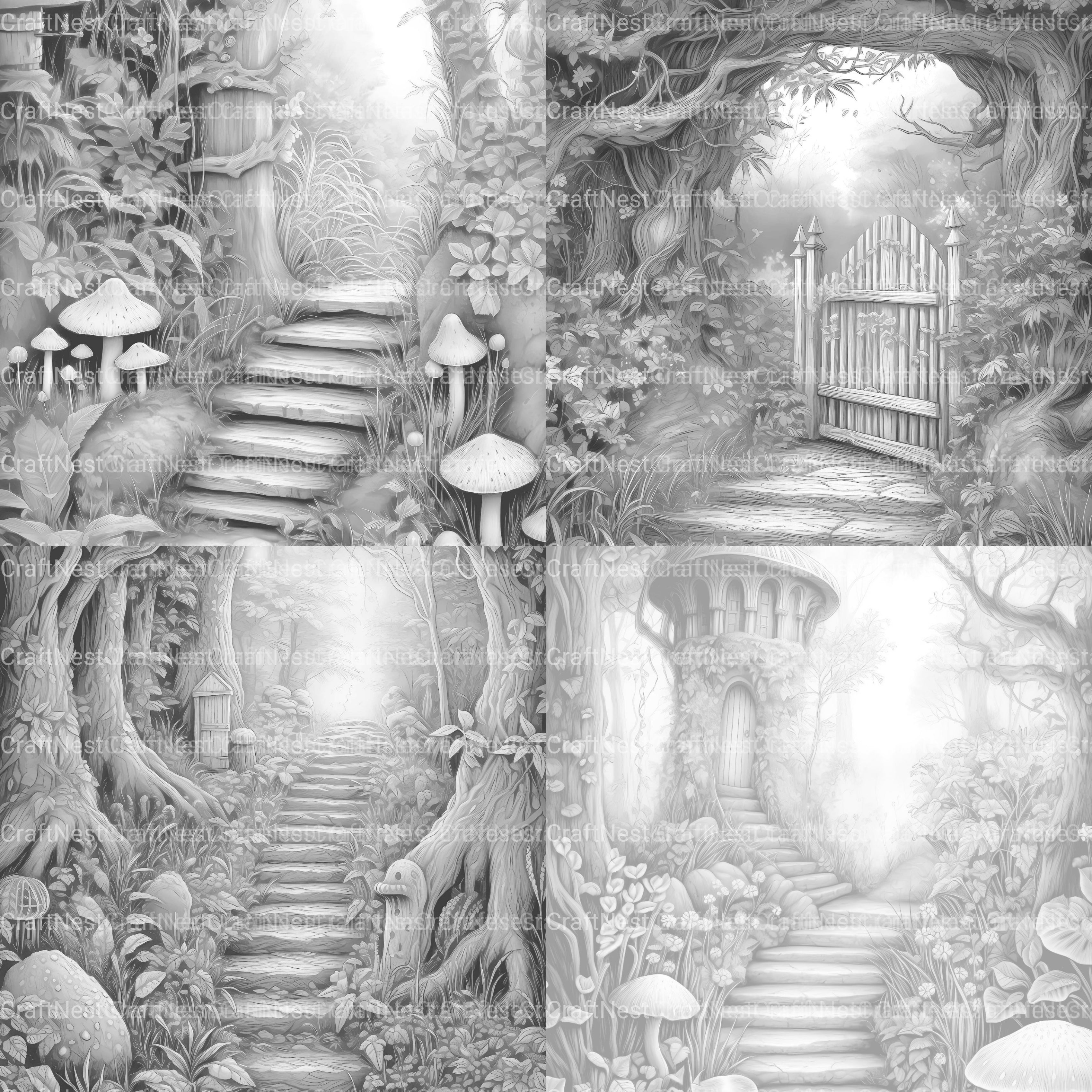 Forest Gate Coloring Book 2 - CraftNest - Digital Crafting and Art