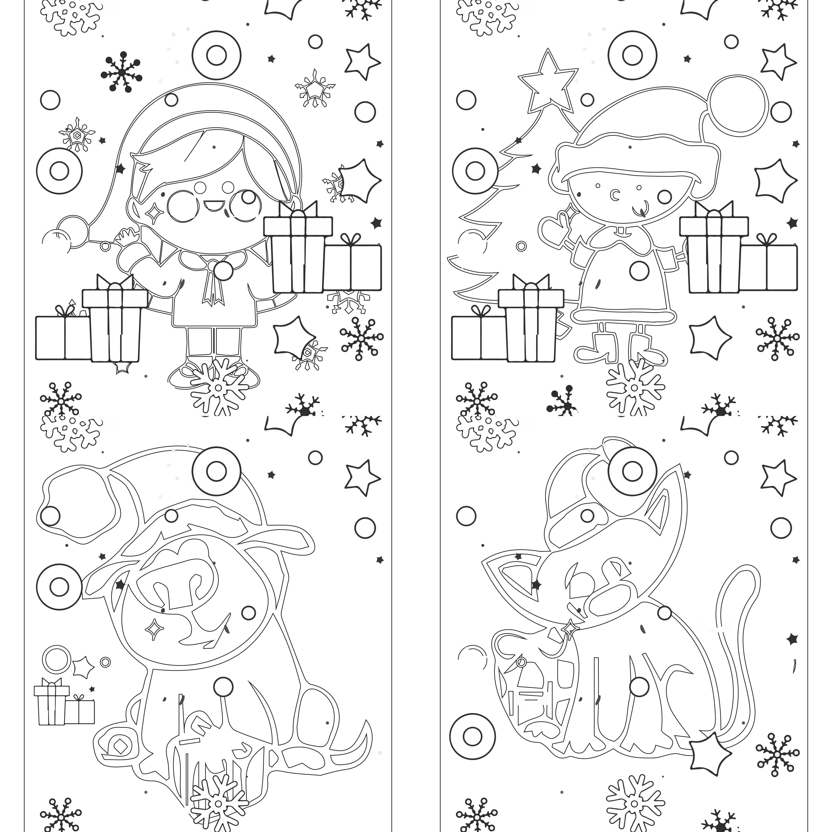 Kids Christmas Coloring Page Coloring Book
