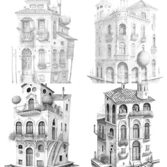 Venetian Tiny House Coloring Book - CraftNest - Digital Crafting and Art