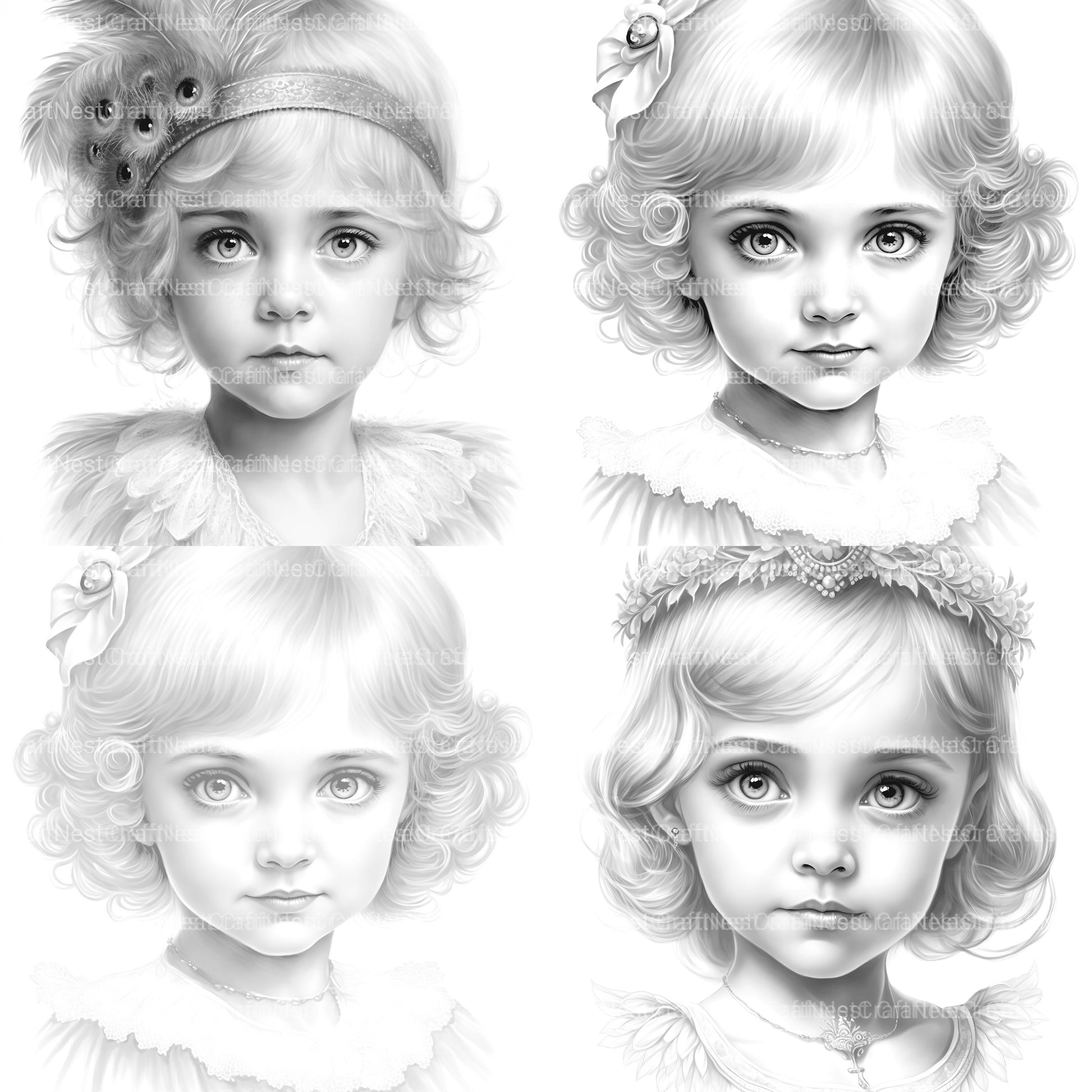 Cyborg Girl Coloring Book - CraftNest - Digital Crafting and Art