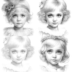 Cyborg Girl Coloring Book - CraftNest - Digital Crafting and Art