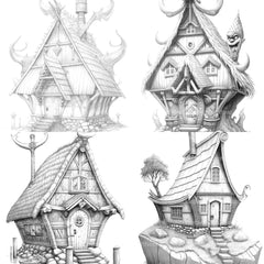Viking Tiny House Coloring Book - CraftNest - Digital Crafting and Art