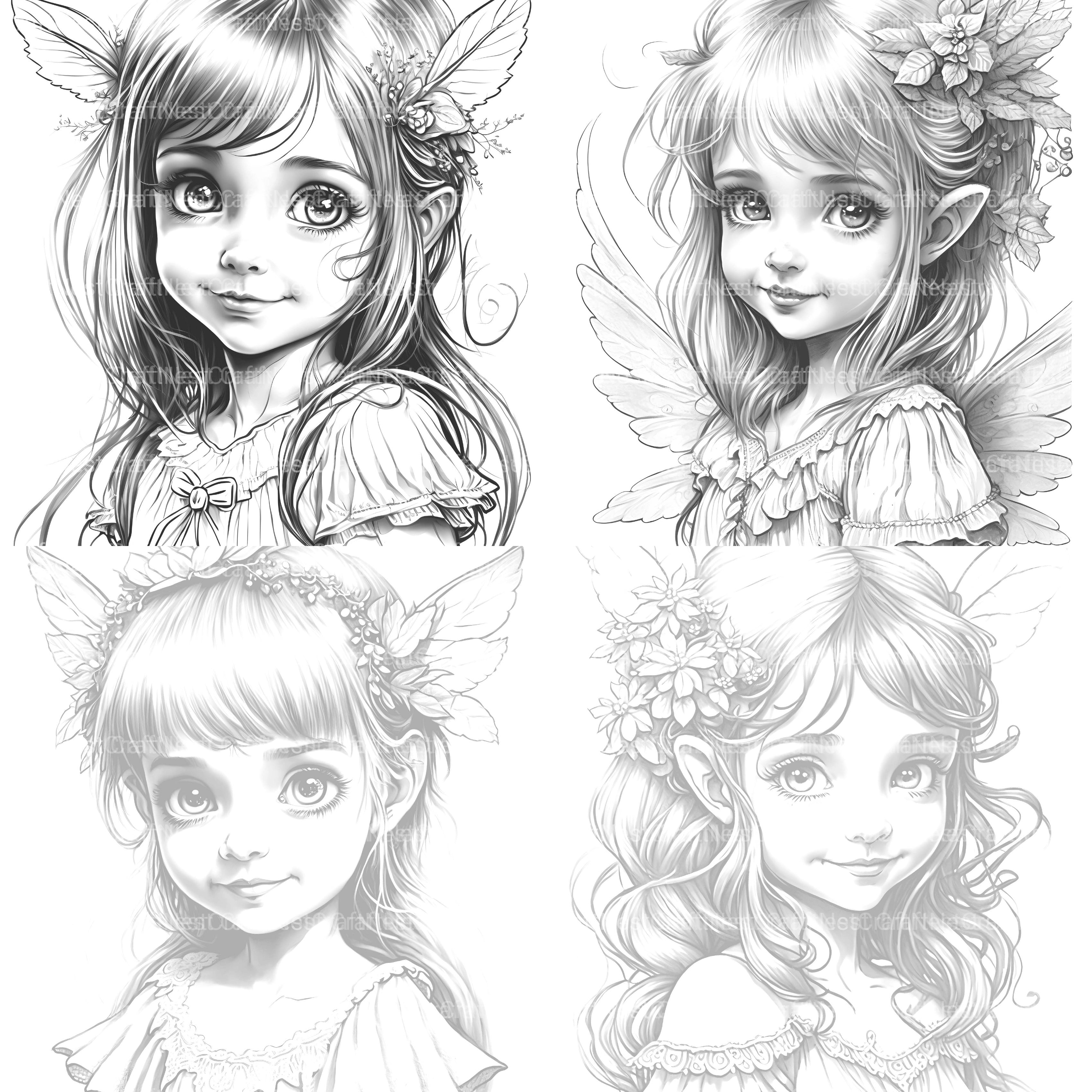 Flower Princess Coloring Book - CraftNest - Digital Crafting and Art