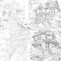 Autumn House Coloring Book - CraftNest - Digital Crafting and Art