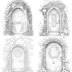 Enchanted Fairy Doors Coloring Book - CraftNest - Digital Crafting and Art