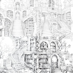 Enchanted Library Coloring Book - CraftNest - Digital Crafting and Art