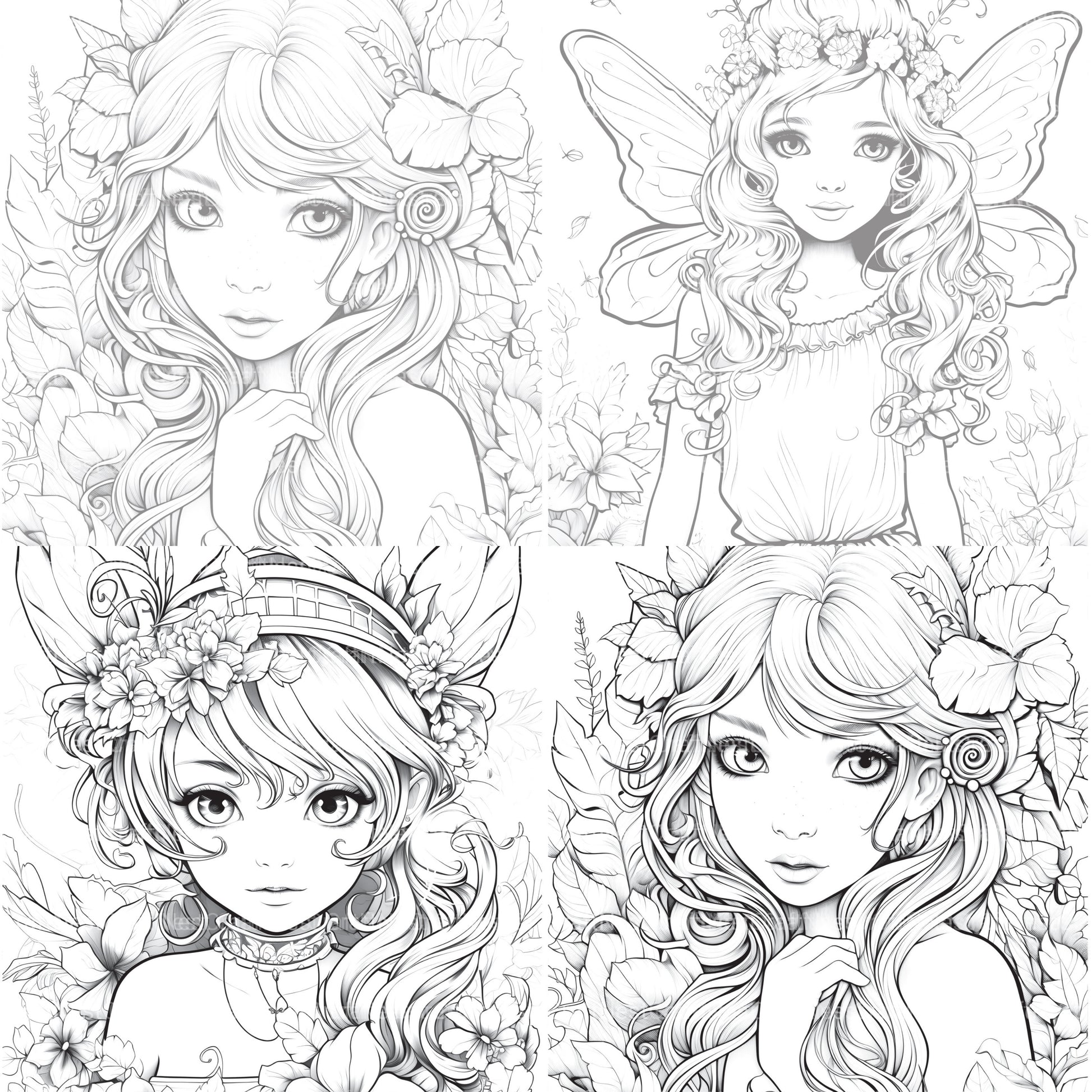 Forest Fairies Coloring Book - CraftNest - Digital Crafting and Art