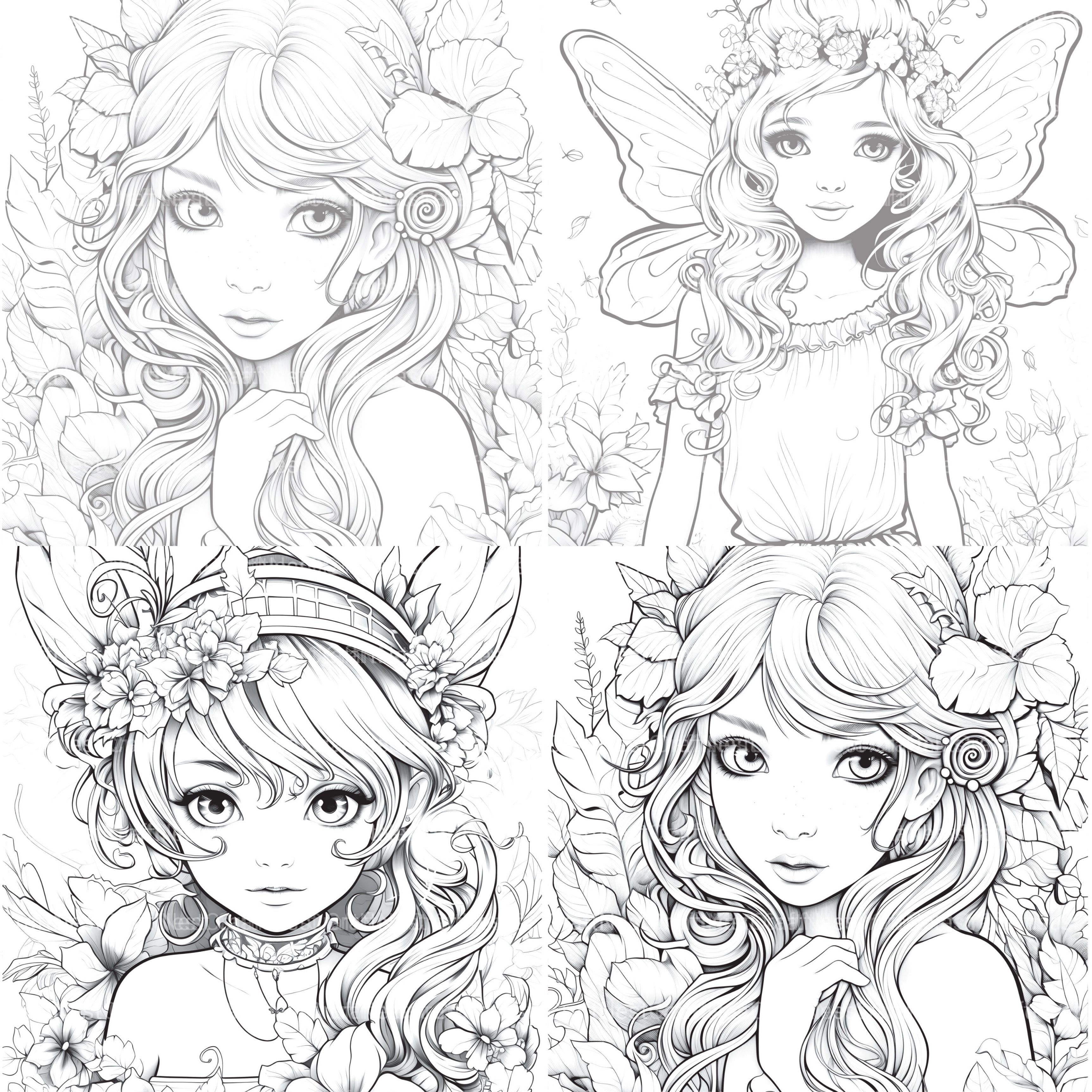 Forest Fairies Coloring Book - CraftNest - Digital Crafting and Art