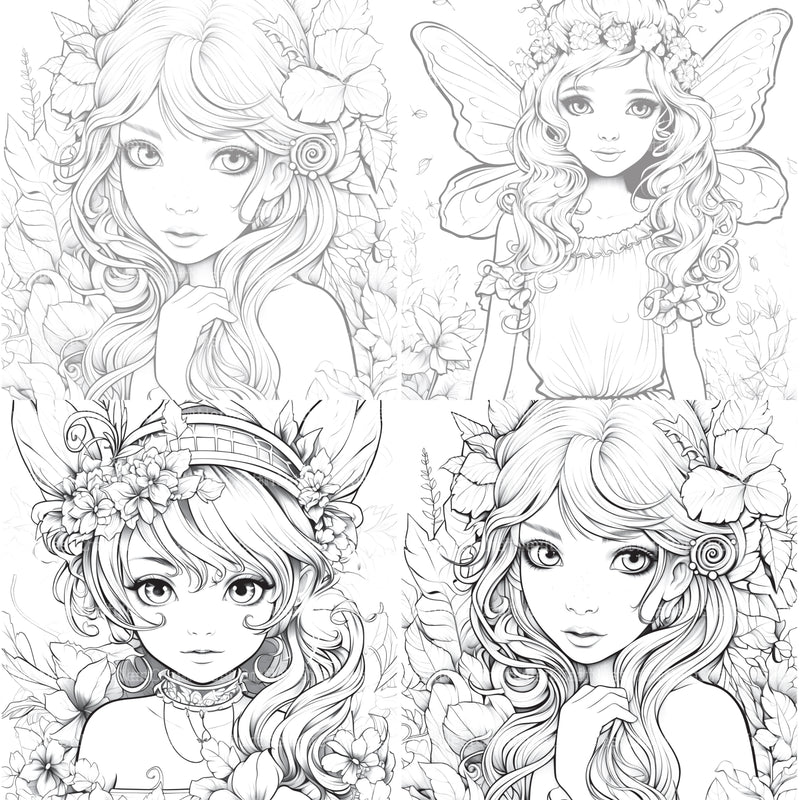Forest Fairies Coloring Book - CraftNest - Digital Crafting and Art