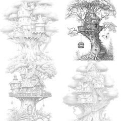 Treehouse Coloring Book 2 - CraftNest - Digital Crafting and Art