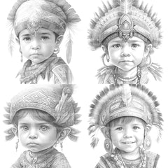 Babarian Boy Coloring Book - CraftNest - Digital Crafting and Art