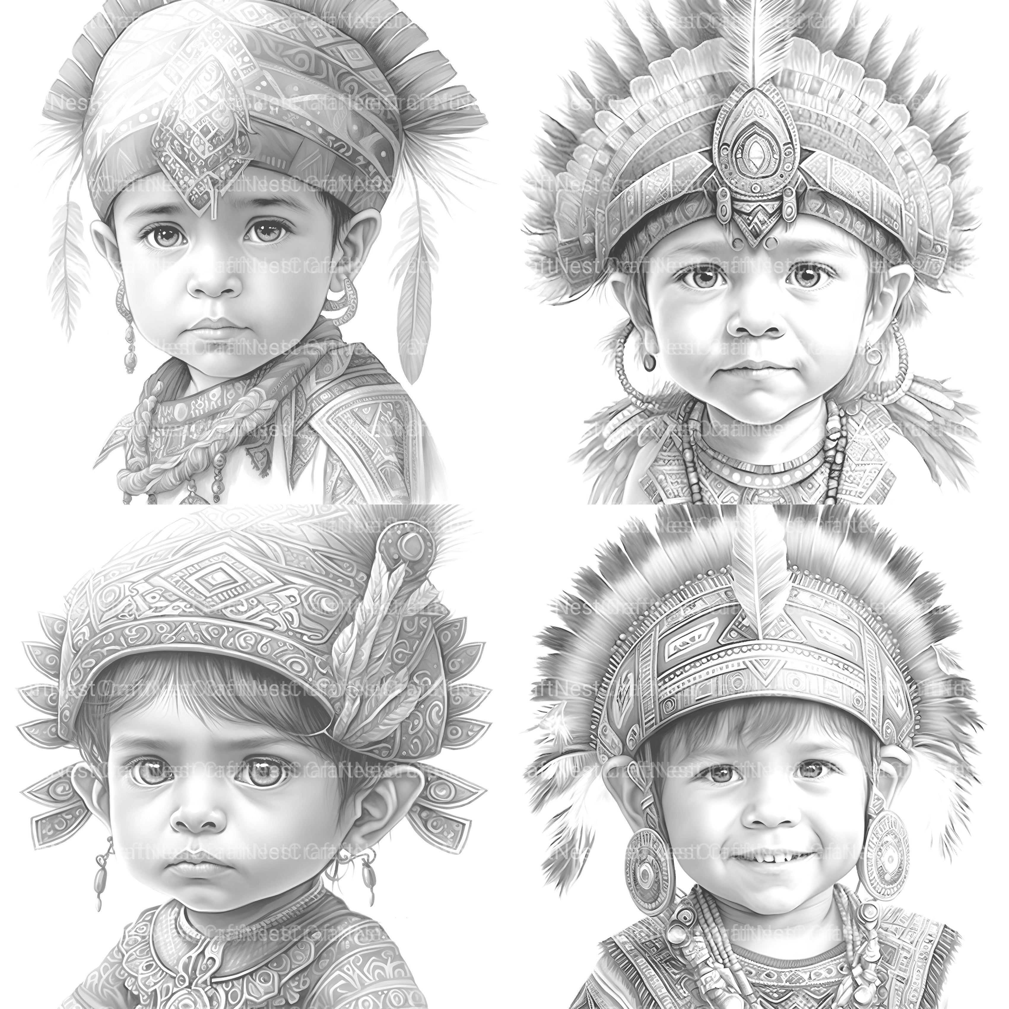 Babarian Boy Coloring Book - CraftNest - Digital Crafting and Art