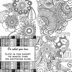 Colorist Heaven Affirmations Coloring Book - CraftNest - Digital Crafting and Art