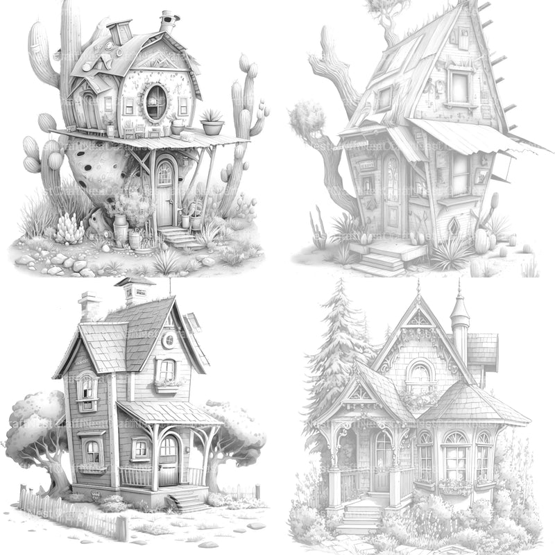 Ranch Tiny House Coloring Book - CraftNest - Digital Crafting and Art