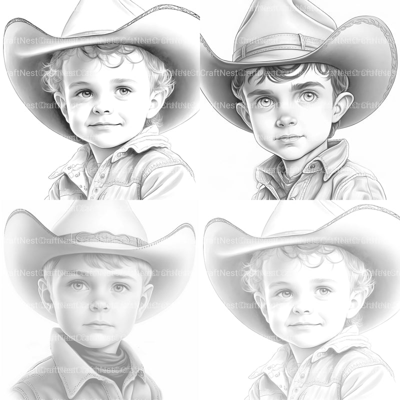 Cowgirl Coloring Book - CraftNest - Digital Crafting and Art