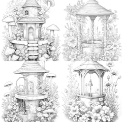 Wishing Well Coloring Book - CraftNest - Digital Crafting and Art