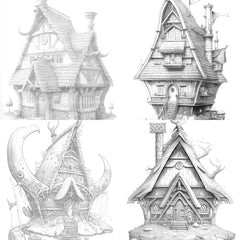 Viking Tiny House Coloring Book - CraftNest - Digital Crafting and Art