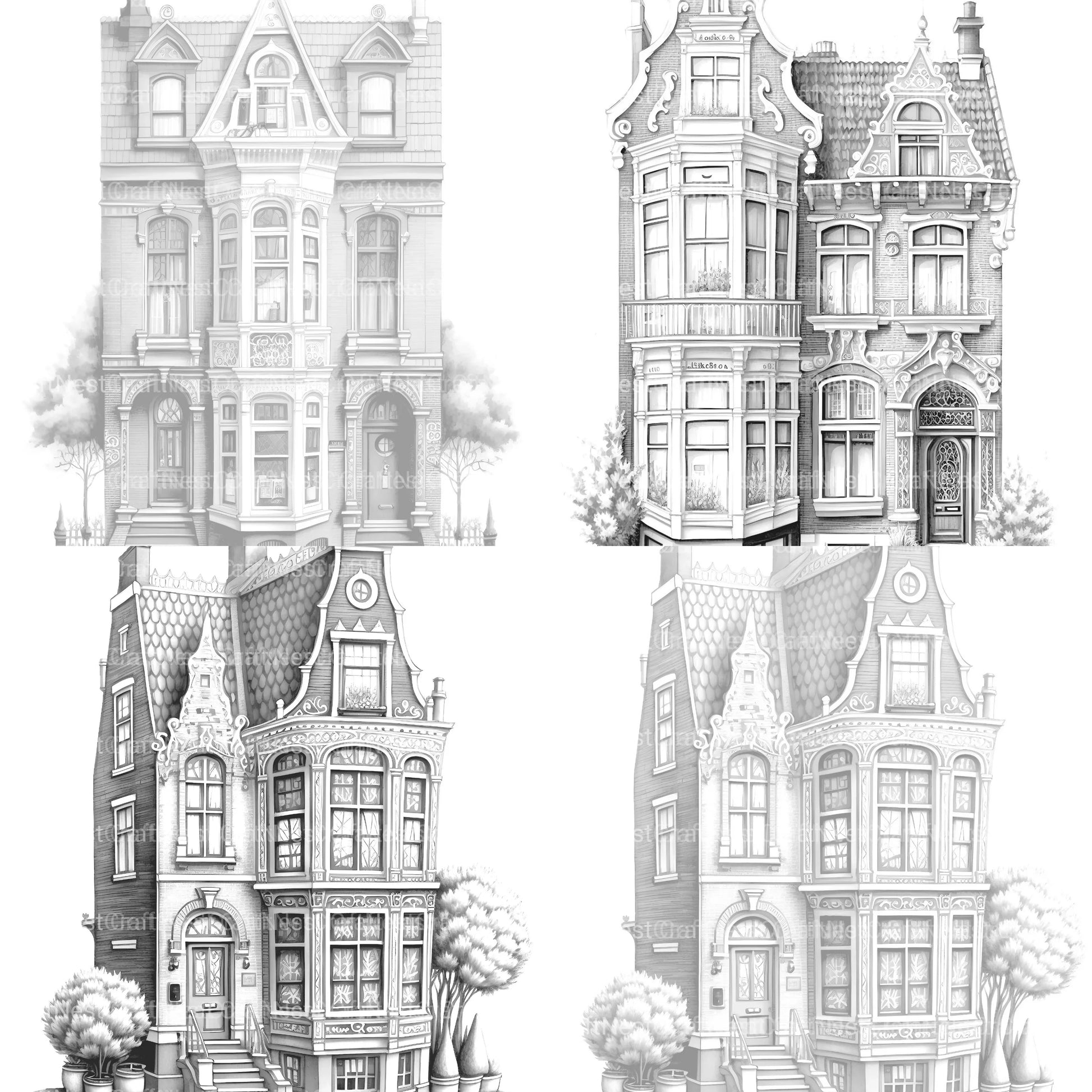 Brazilian Tiny House Coloring Book - CraftNest - Digital Crafting and Art