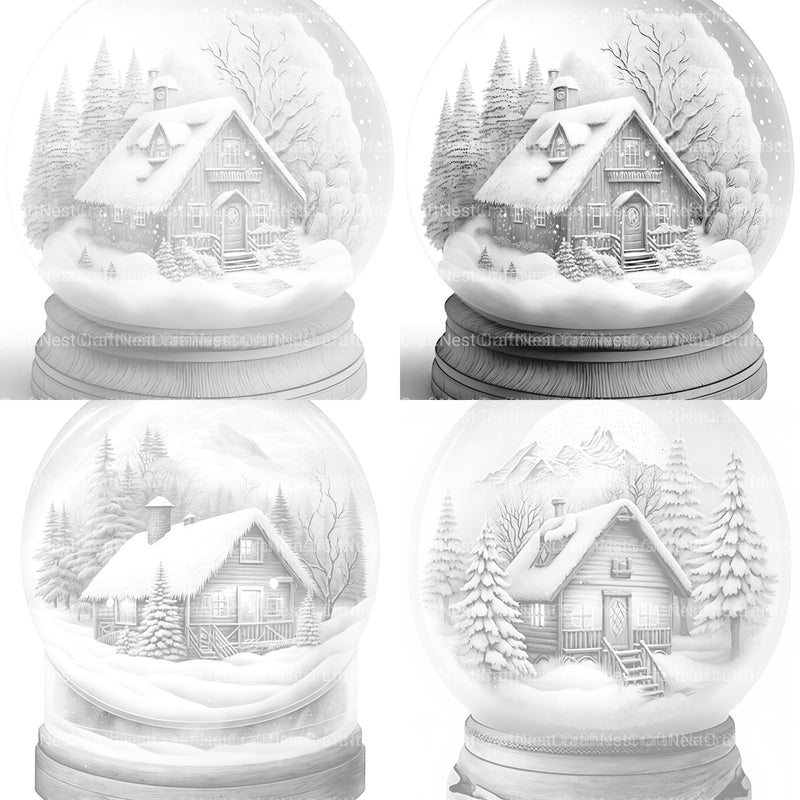Snowball Cabin Coloring Book - CraftNest - Digital Crafting and Art