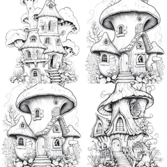 Fairy Houses Coloring Book - CraftNest - Digital Crafting and Art