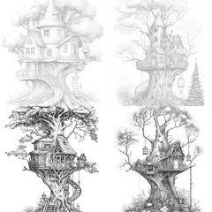 Treehouse Coloring Book 2 - CraftNest - Digital Crafting and Art