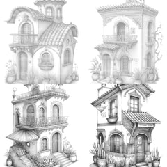 Mexican Tiny House Coloring Book - CraftNest - Digital Crafting and Art