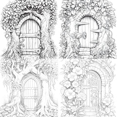 Blooming Door Coloring Book - CraftNest - Digital Crafting and Art