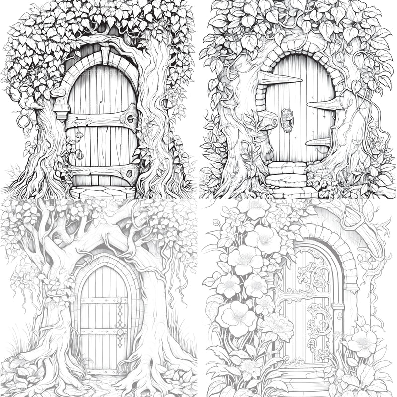 Blooming Door Coloring Book - CraftNest - Digital Crafting and Art