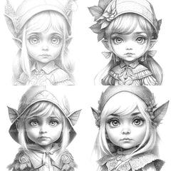 Gothic Girl Coloring Book - CraftNest - Digital Crafting and Art