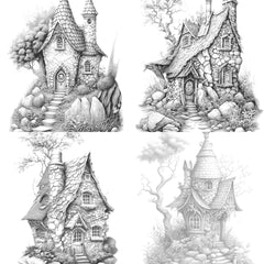 Stone Fairy House Coloring Book - CraftNest - Digital Crafting and Art