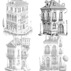 Venetian Tiny House Coloring Book - CraftNest - Digital Crafting and Art