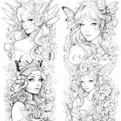 Beautiful Fairies Coloring Book - CraftNest - Digital Crafting and Art