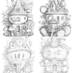 Strawberry Fairy House Coloring Book - CraftNest - Digital Crafting and Art