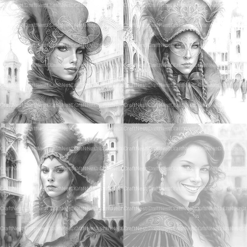 Victorian Woman Coloring Book - CraftNest - Digital Crafting and Art