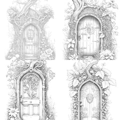 Enchanted Fairy Doors Coloring Book - CraftNest - Digital Crafting and Art