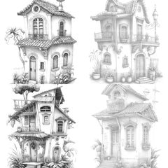 Chile Tiny House Coloring Book - CraftNest - Digital Crafting and Art