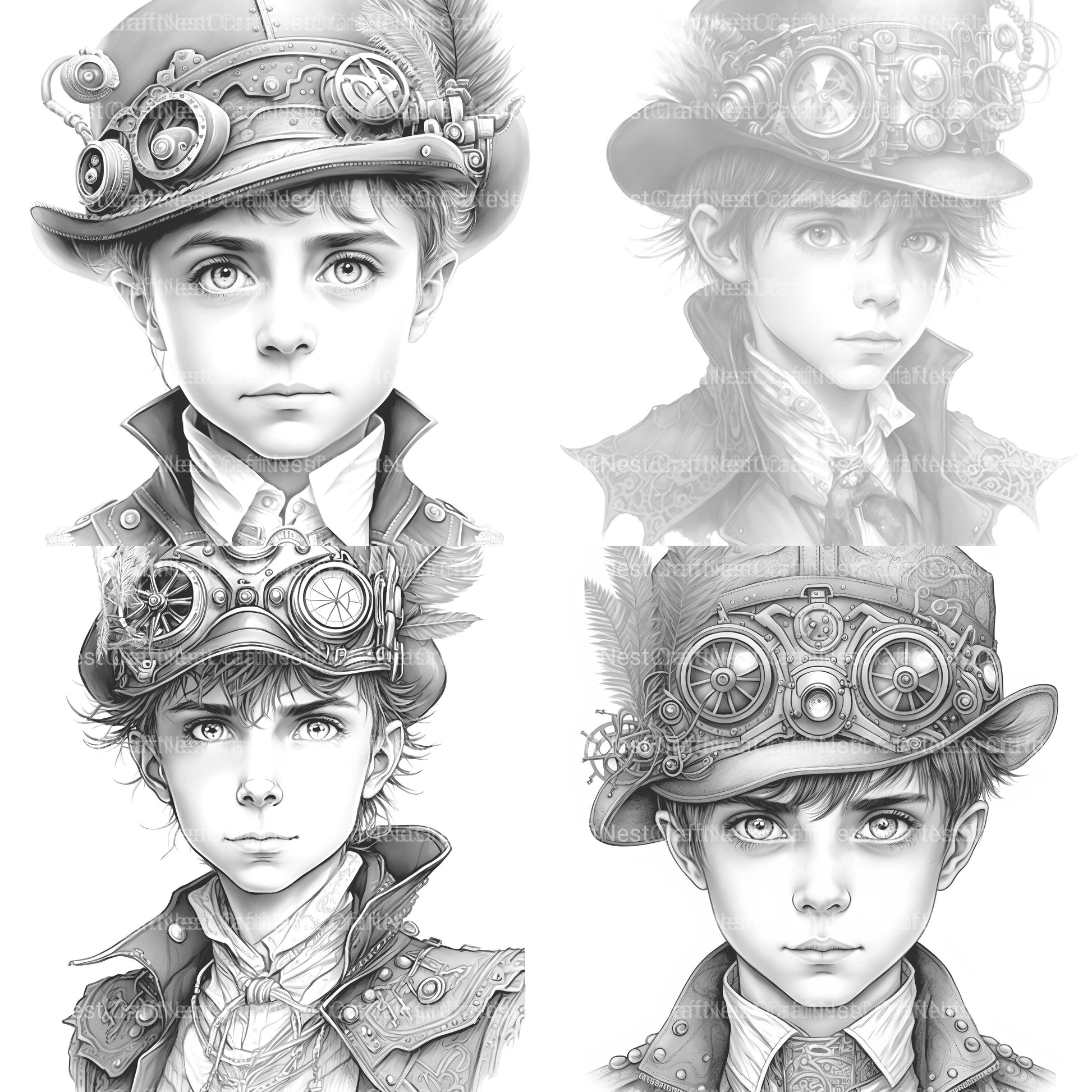 Young Woman Coloring Book - CraftNest - Digital Crafting and Art