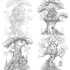 Treehouse Coloring Book 3 - CraftNest - Digital Crafting and Art