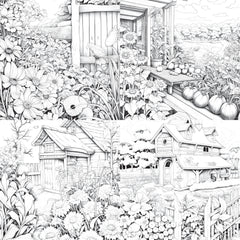 Farmers Garden Coloring Book 2 - CraftNest - Digital Crafting and Art