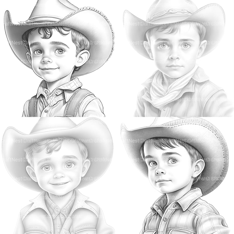 Cowgirl Coloring Book - CraftNest - Digital Crafting and Art