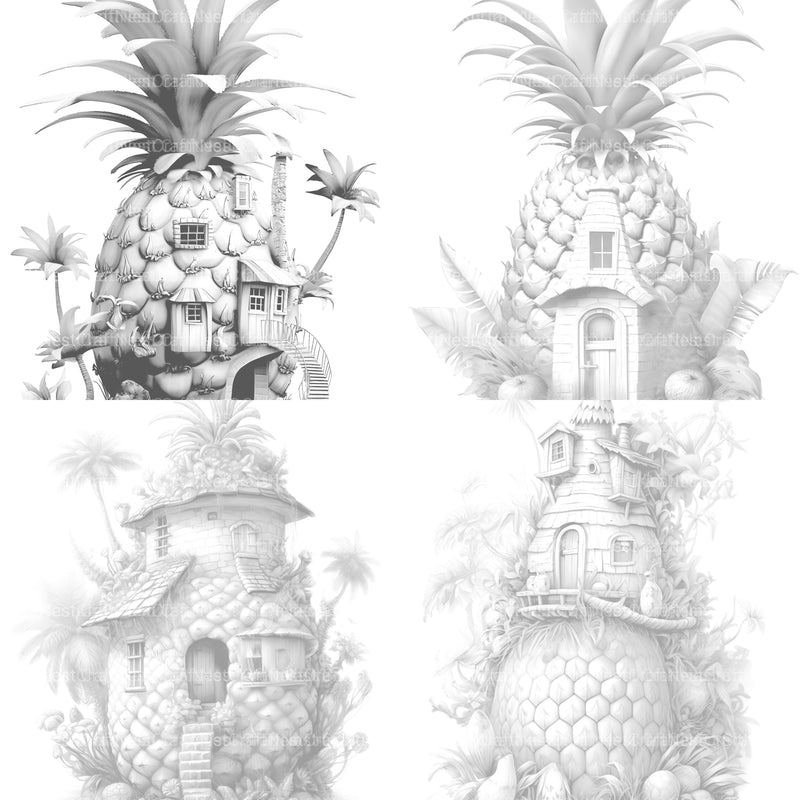 Fairy House Coloring Book - CraftNest - Digital Crafting and Art